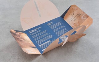 Amryt Pharma Schmetterlingsmailing - geöffnet