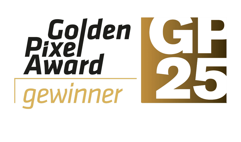 Golden Pixel Award Winner 2026 - Logo
